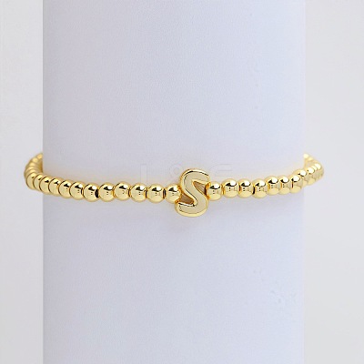 Brass Beaded Stretch Bracelets for Women FS-WG560D0-19-1