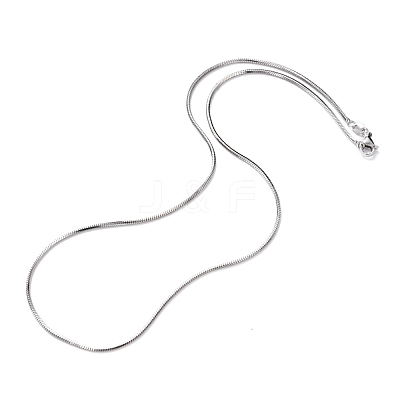Brass Snake Chain Necklaces NJEW-I247-03P-1