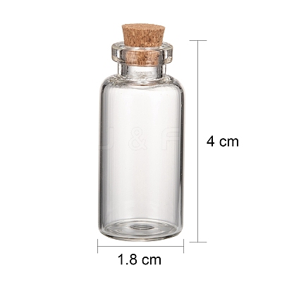 Glass Jar Bead Containers X-CON-Q009-1