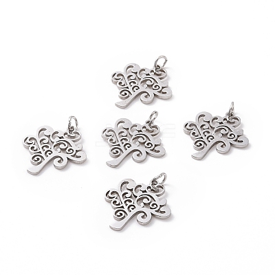 Tarnish Resistant 304 Stainless Steel Pendants STAS-S105-T517S-1