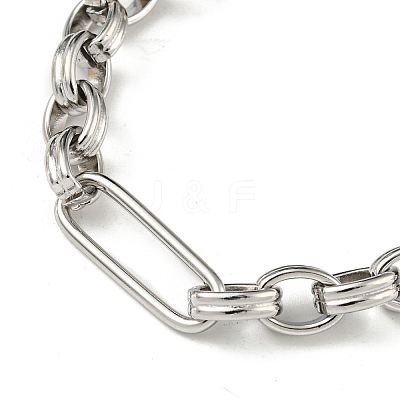 Non-Tarnish 201 Stainless Steel Figaro Chain Bracelets STAS-Z056-09P-1