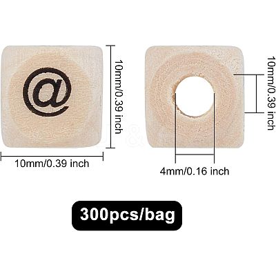 Maple Natural Wood European Beads WOOD-FH0001-41-1