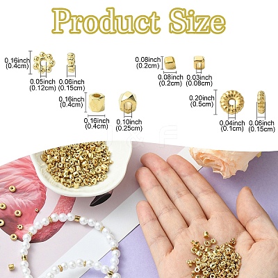20G 4 Styles CCB Plastic Spacer Beads CCB-YW0001-36-1