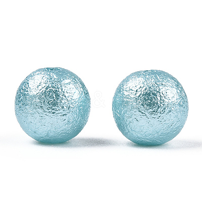 Matte Round ABS Plastic Imitation Pearl Beads SACR-R880-8mm-Z19-1