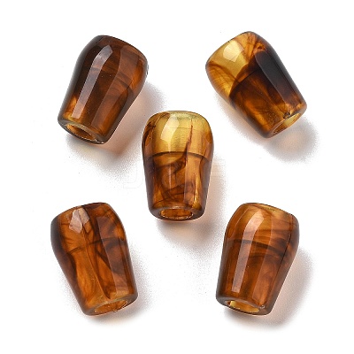 Two Tone Acrylic Beads OACR-S042-03D-1