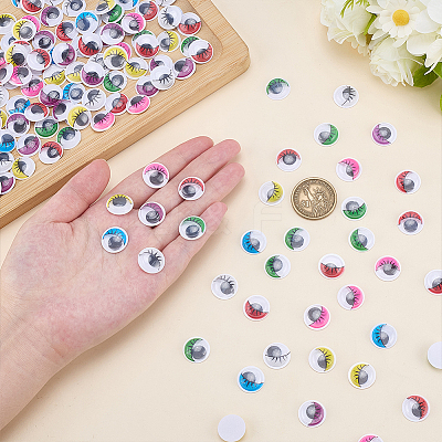 210Pcs 7 Colors Resin Doll Craft Eye DOLL-ME0001-03-1