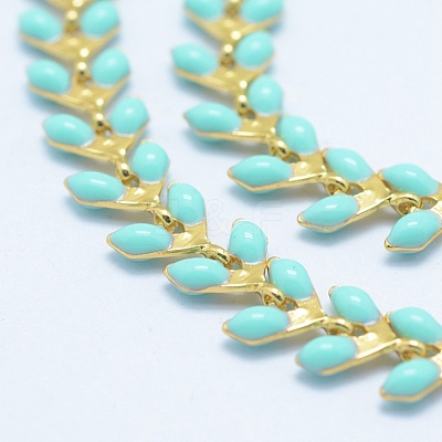 Brass Handmade Chains CHC-P004-C08G-1