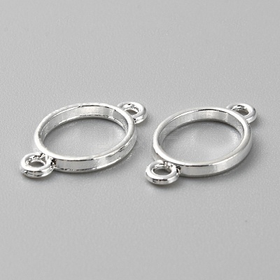 Zinc Alloy Open Back Bezel Connector Charms FIND-WH0139-69B-S-1