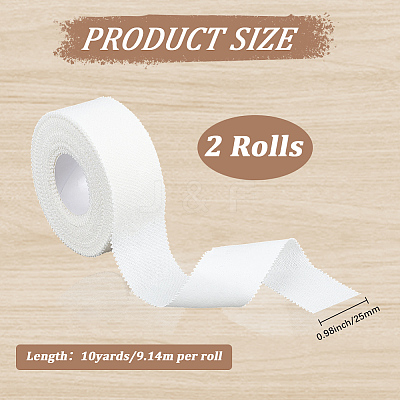 2 Rolls Cotton Underwrap Bandages AJEW-CY0002-38B-1