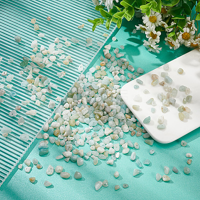 2 Strands Natural Flower Amazonite Chip Beads Strands G-AR0005-87-1