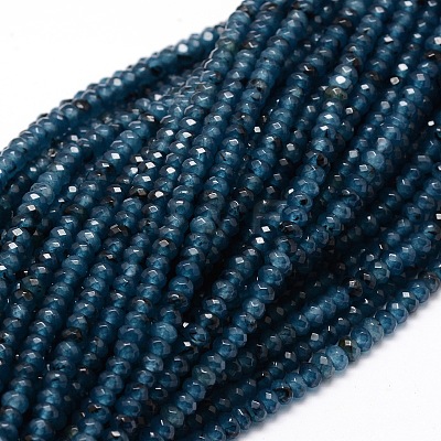 Dyed Natural Malaysia Jade Rondelle Beads Strands G-E316-2x4mm-19-1