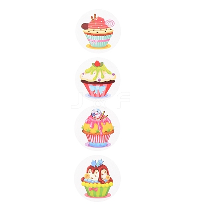 8 Styles Birthday Theme Paper Stickers X-DIY-L051-005B-1