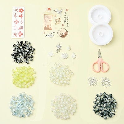 DIY Lampwork Beaded Bracelet Making Kit DIY-FZC0001-01C-1