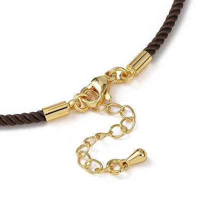 2MM Round Nylon Milan Cord Necklace Makings MAK-F038-C12-G-1