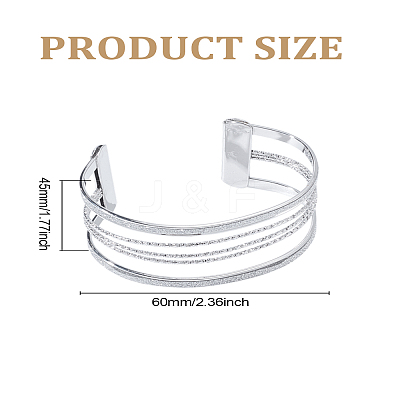 1Pc Alloy Arm Cuff Bangles for Women BJEW-LP0003-32P-1