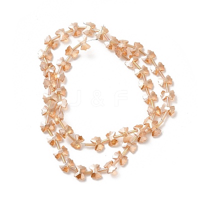 Electroplate Glass Beads EGLA-F163-01-PL02-1