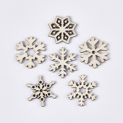 Christmas Theme Laser Cut Wood Shapes WOOD-T011-64-1