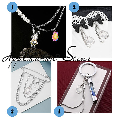 12Pcs 2 Colors 304 Stainless Steel Pendants STAS-UN0039-62-1