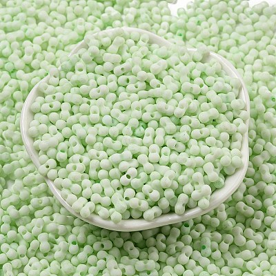 Macaron Color Opaque Frosted Glass Seed Beads SEED-K009-12B-06-1