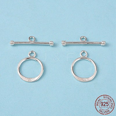 925 Sterling Silver Toggle Clasps STER-A008-37-1