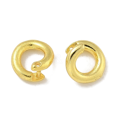 Brass Twister Clasps KK-P284-13G-1