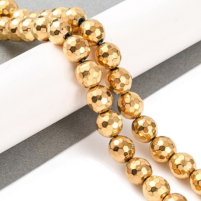 Electroplated Synthetic Non-magnetic Hematite Beads Strands G-H027-B01-05-1