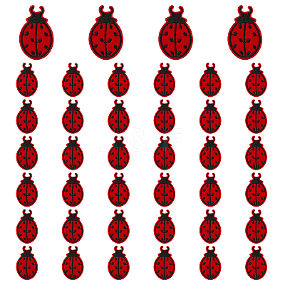 40Pcs Computerized Embroidery Polyester Iron on/Sew on Patches DIY-FG0010-36B-1