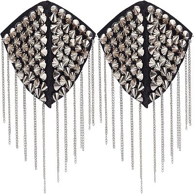 Fashionable Tassel Epaulettes AJEW-WH0235-47P-1