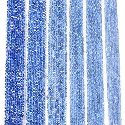 Electroplate Glass Beads Strands EGLA-A044-T4mm-B14-1