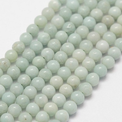 Natural Amazonite Beads Strands X-G-N0197-02-3mm-1