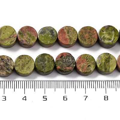 Natural Unakite Beads Strands G-C159-B05-01-1