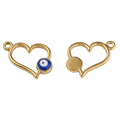 201 Stainless Steel Enamel Pendants STAS-N087-54-03G-1