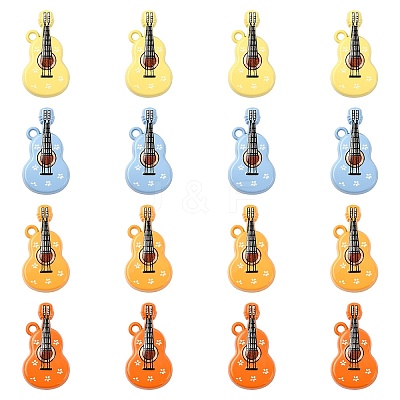 16Pcs 4 Colors Spray Painted Zinc Alloy Pendants FIND-CJ0005-51-1