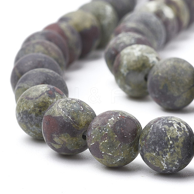 Natural Dragon Blood Stone Beads Strands G-T106-143-1