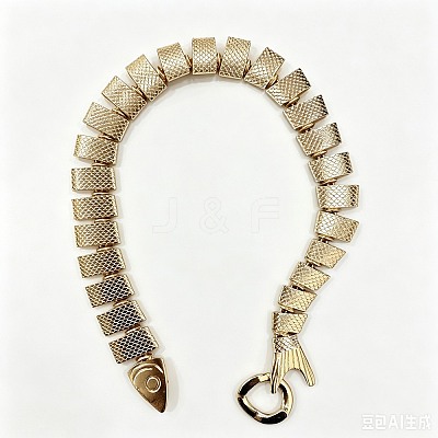 Summer Beach Alloy Fish Scale Chain Choker Necklaces for Women WG6BF08-01-1