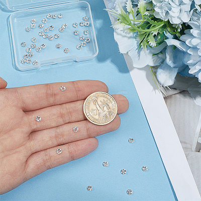 50Pcs Brass Spacer Beads KK-PH0014-98B-1