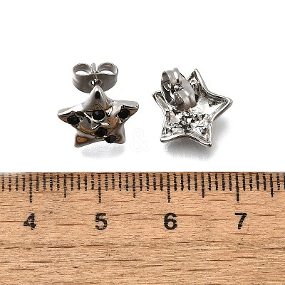 304 Stainless Steel Stud Earrings EJEW-F361-16P-1