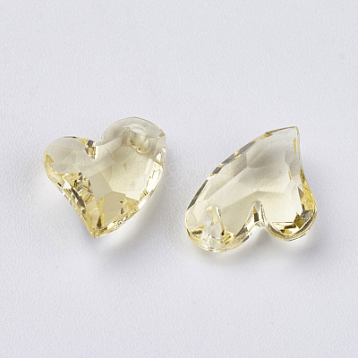 Transparent Acrylic Charms X-MACR-G055-11mm-33X-1