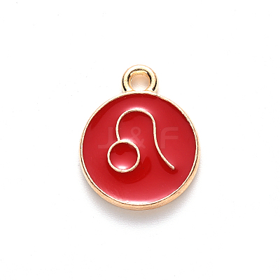 Alloy Enamel Pendants LS-X-ENAM-S124-01A-07G-1