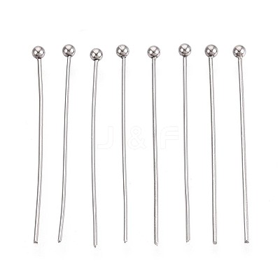 304 Stainless Steel Head Pins STAS-T065-30mm-20P-1