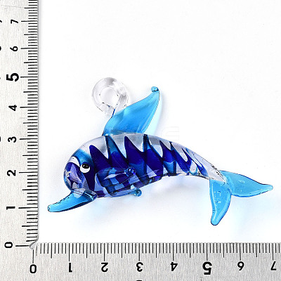 Handmade Lampwork Big Pendants LAMP-T023-14-1