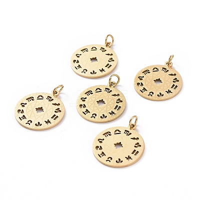 201 Stainless Steel Pendants STAS-S105-T565D-2-1