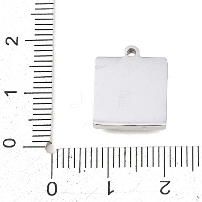 303 Stainless Steel Pave Cat Eye Pendants STAS-K325-05P-01-1
