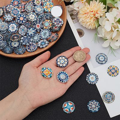 Glass Cabochons GGLA-AR0001-06-1