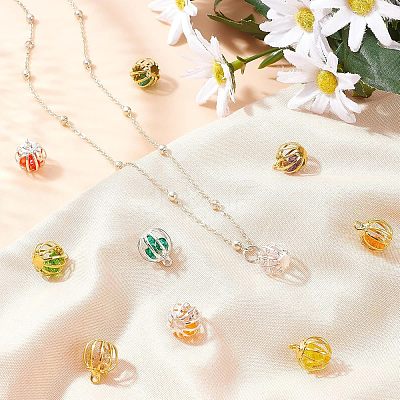 20Pcs 2 Style Iron Lantern Charms IFIN-AR0001-19-1