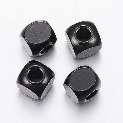 304 Stainless Steel Beads X-STAS-F136-01B-6x6mm-1