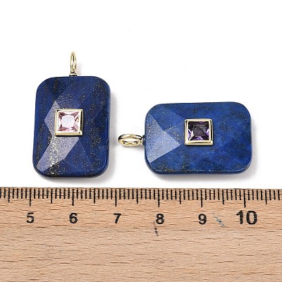 Dyed Natural Lapis Lazuli Pendants G-I391-03G-08-1
