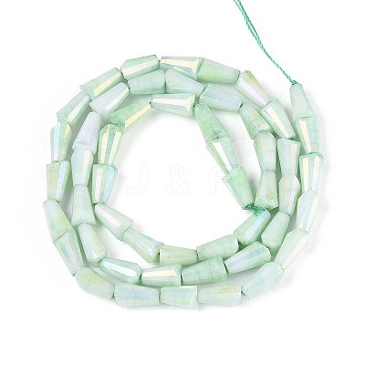 Anti-Tarnish Electroplate Glass Beads Strands GLAA-T025-27A-1