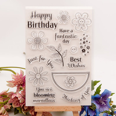 Silicone Clear Stamps X-DIY-A013-19-1