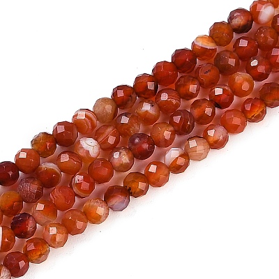 Natural Banded Agate Beads Strands G-P553-G09-02-1